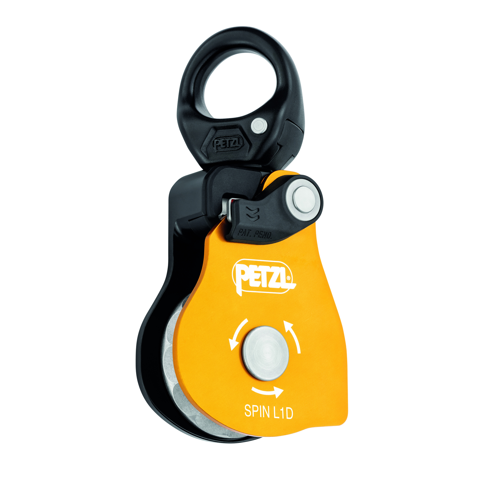Petzl, SPIN L1D very efficient single 1-way pulley w swivel, Model# P001AA00